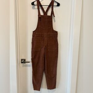 Aerie Brown corduroy Overalls
